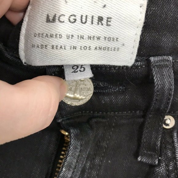 McGuires Denim from Anthropologie, Dark Wash Jeans, MSRP $248, Celebrity Style - Picture 5 of 6